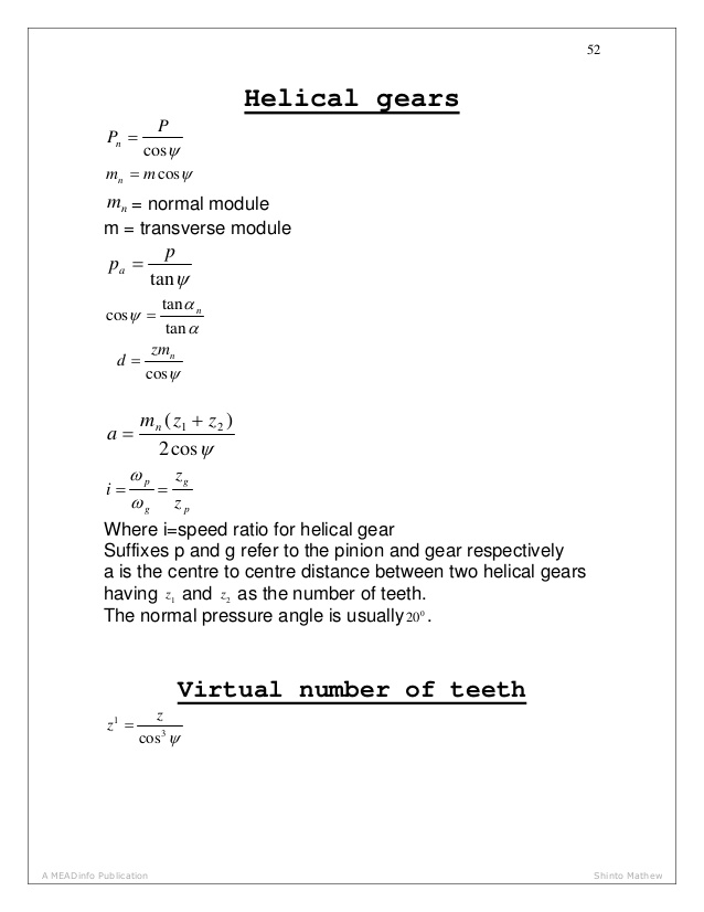 worm gear design calculation pdf